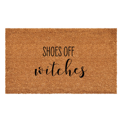 Shoes Off Witches Doormat