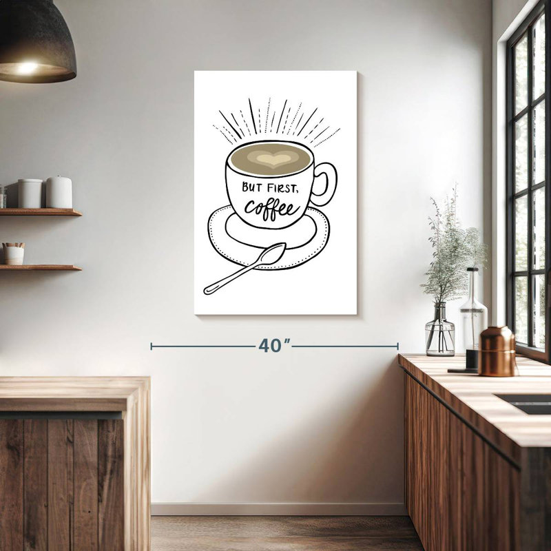 Tergel Coffee First, 39" H x 26" W
