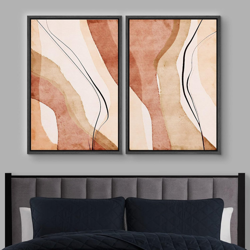 2 - Pieces, Black, 36" H x 48" W