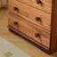 Commode d'entrée Mid-Century en bois massif
