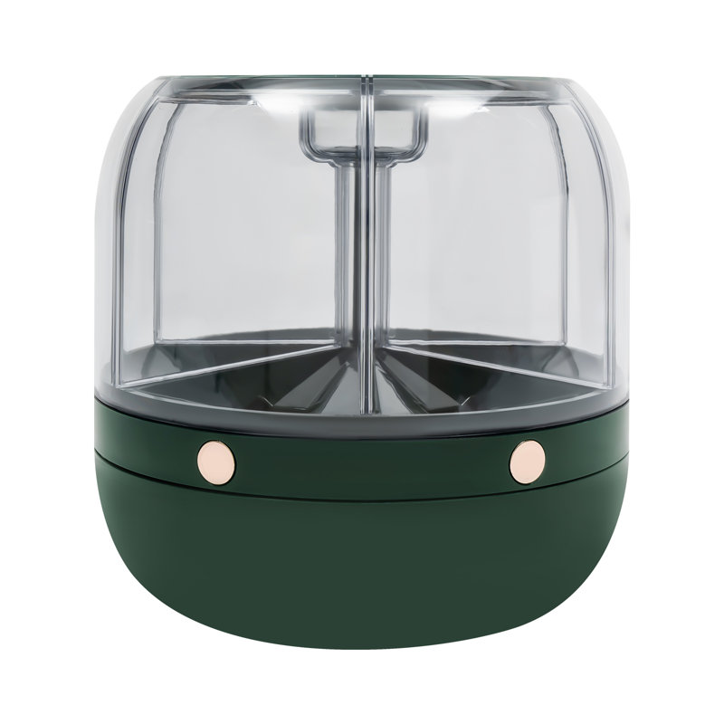 Darryon 6-Grid 13.2Lbs Rotating Rice Dispenser Grain Storage Container