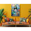 «Mona Lisa Street Graffiti Art», reproduction sur toile-73343752