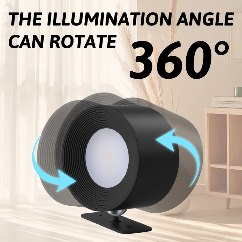 Lepotec Wireless RGB Wall Sconces with Remote Control, Black