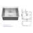Laundry Sink Drop In - Laundry Utility Sink 16 Gauge Stainless Steel Drop In Topmount 12 Inch Deep Single Bowl Above Counter Utility Laundry Room Sink Basin