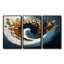 Ensemble de salon bleu et doré Spiraling Prosperity Spiral II - Abstract Spirals-1004743805-1004743777