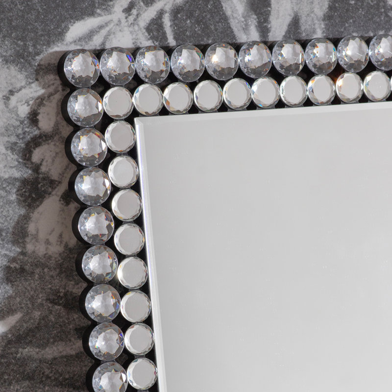 Kaiya Flat Wall Mirror, Fallon Rectangle Mirror 90cm x 60cm
