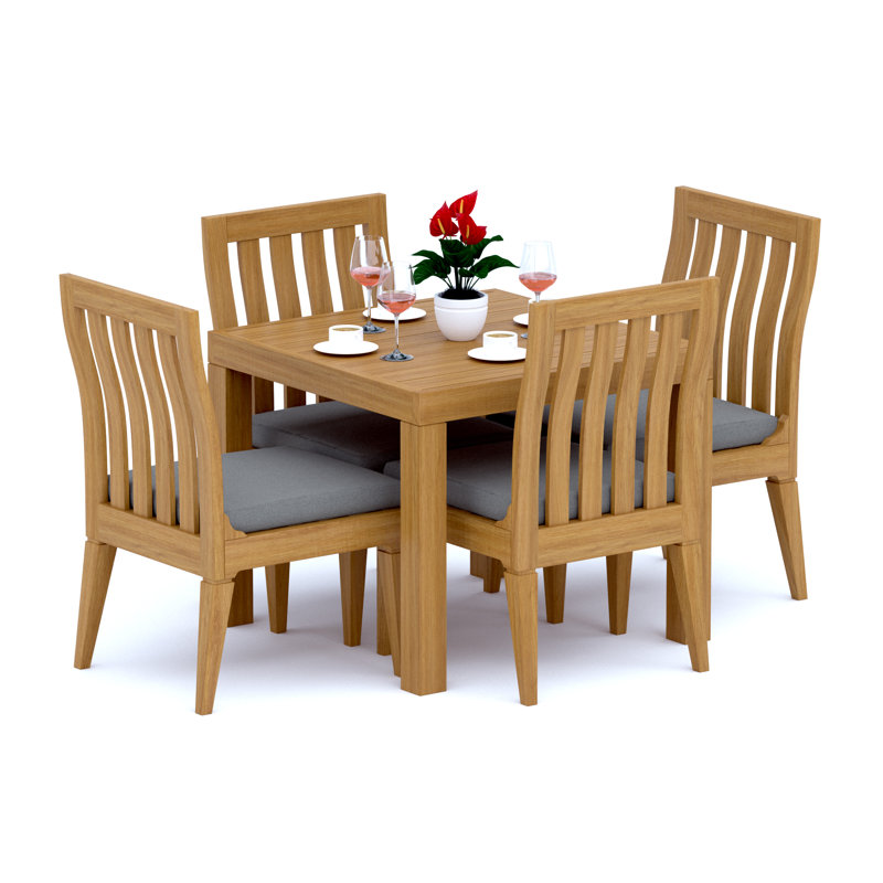 Caranas Outdoor 5 - Piece Teak Dining Set