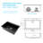 33''L x 22''W Quartz Drop-In Kitchen Sink, Granite Composite Single Bowl Kitchen Sink with Sink Grid, Strainer and Roll-up Rack-126123431