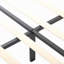 Structure de lit plateforme tapissier avec support en lattes de bois-131574134-131574135
