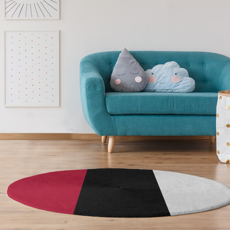 Tapis de zone rouge/noir, Rectangle 3 pi x 5 pi