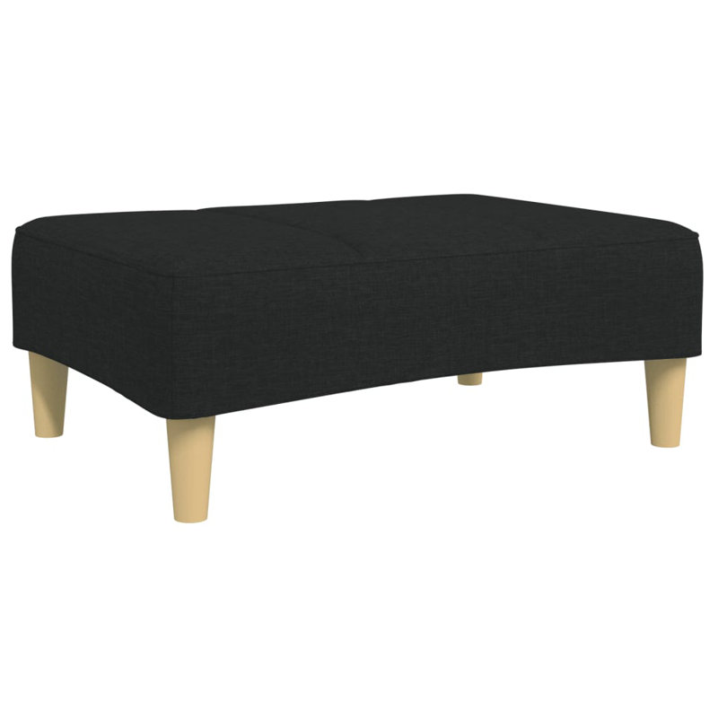 Ebern Designs Footstool 30.3"X21.7"X12.2", Brown, Fabric, Black
