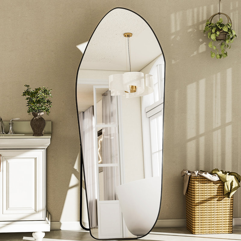 Miroir asymétrique pleine longueur, Noir