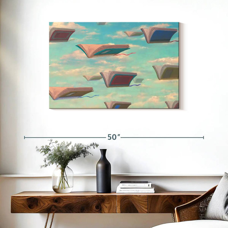 Livres volants fantaisistes Kerner, H 24 po x l 36 po