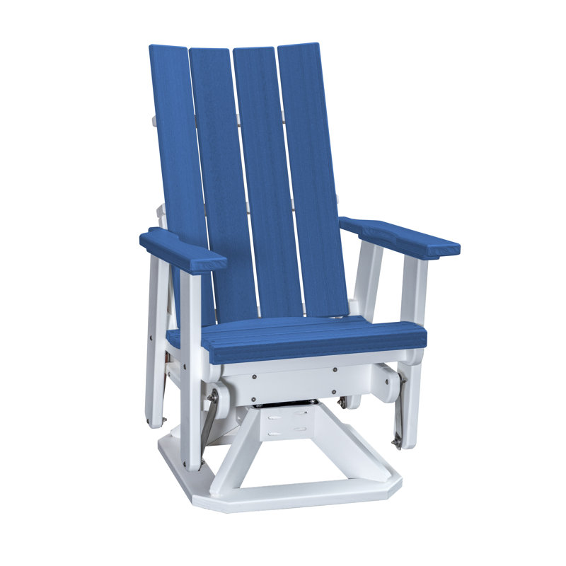 Fauteuil oscillant Brandon , Bleu / blanc