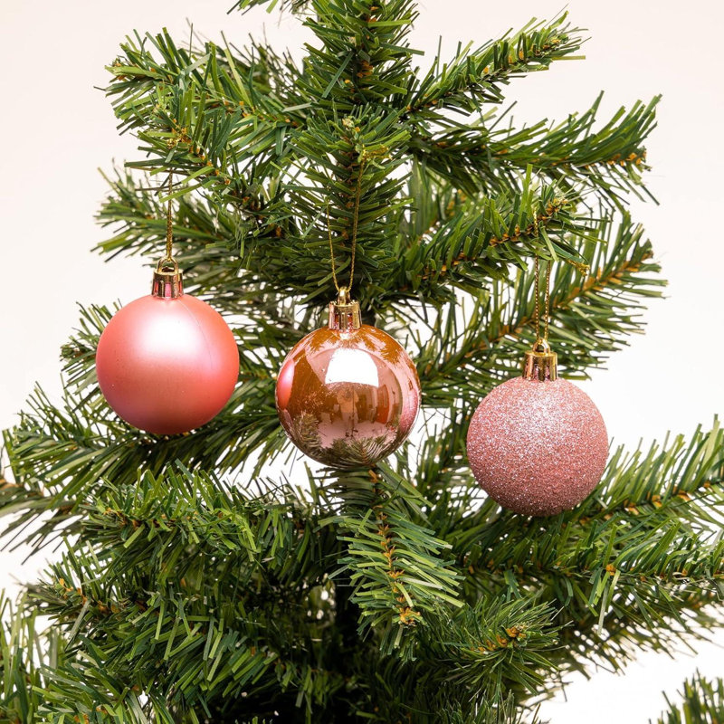 Polyvinyl Chloride (PVC) Bauble, Pale Pink, 6cm H x 6cm W x 6cm D