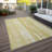 Besima Washable Abstract Indoor / Outdoor Rug-1745639497