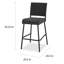 Ensemble de 2 tabourets de bar sans accoudoirs en rotin de plein air PE