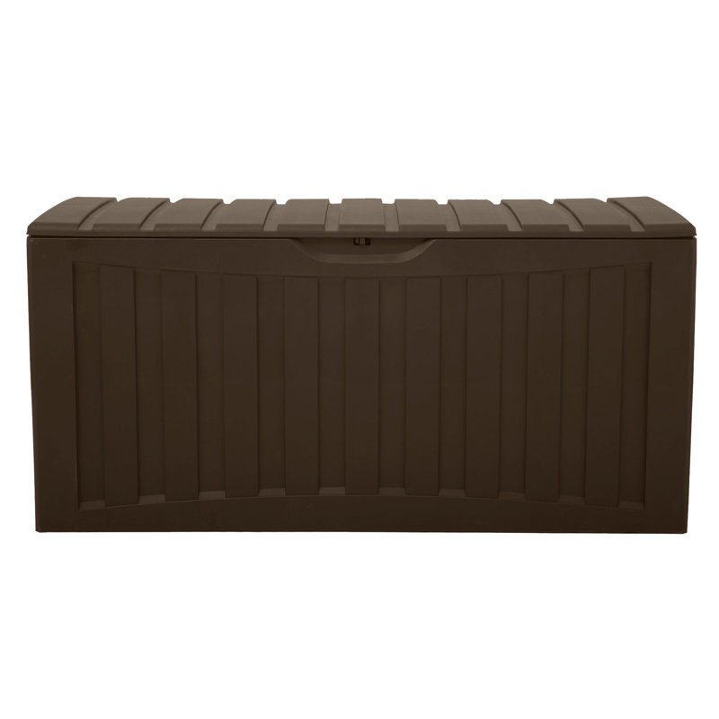 Ram Quality Products Gallons Plastic Deck Box, 360 qt, Brown