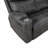 Hirah Dark Gray Microfiber Manual Recliner Sofa With Cupholder Function