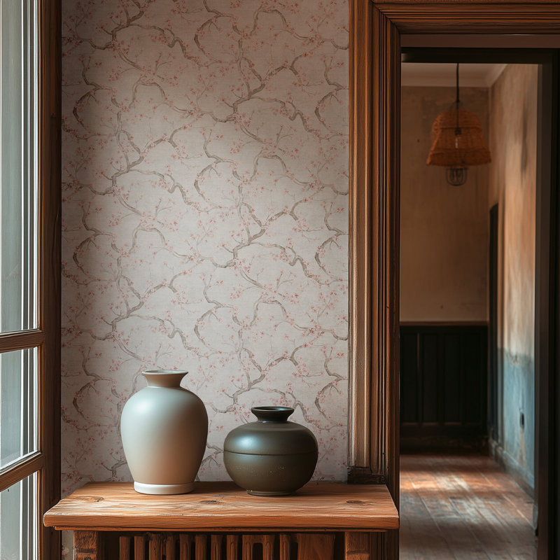 Galerie Horizon Cherry Blossom Wallpaper, Cream