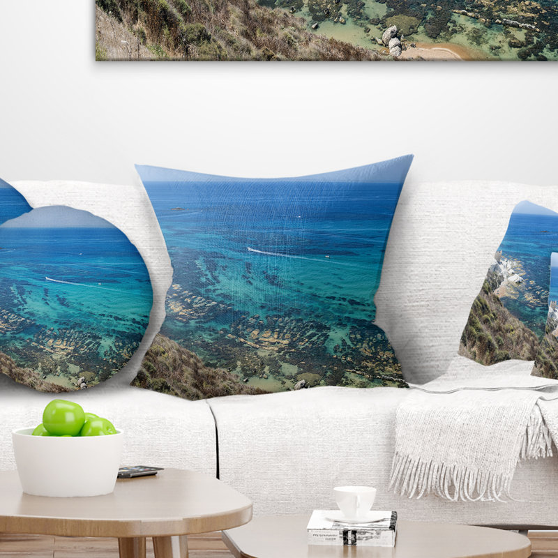 Coussin Agrigento en Sicile, Italie, 16 po x 1 po, Coussin décoratif