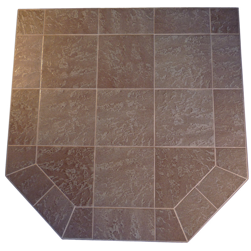 Foyer en acier Heston, H 1,5 po x l 40 po x P 40 po, Rose Colorado