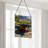 14"H Bear Stained Glass Window Panel