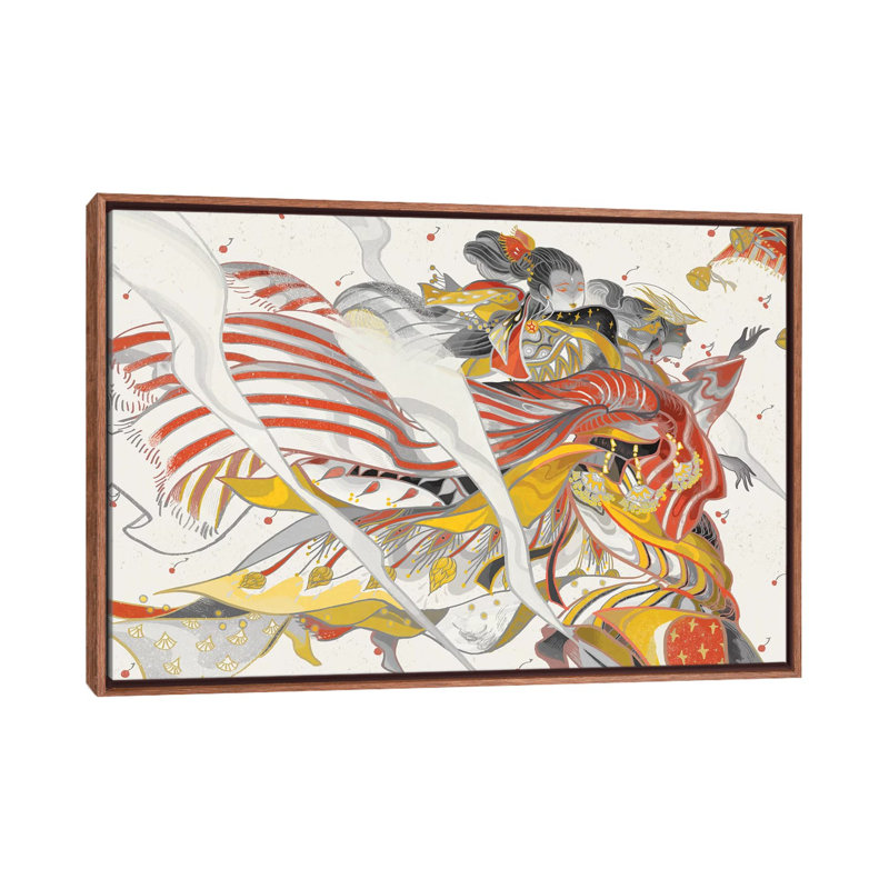 Vent de dames par Sija Hong - reproduction d'art, Pas de tapis, H 32 po x l 48 po x 1,5 po