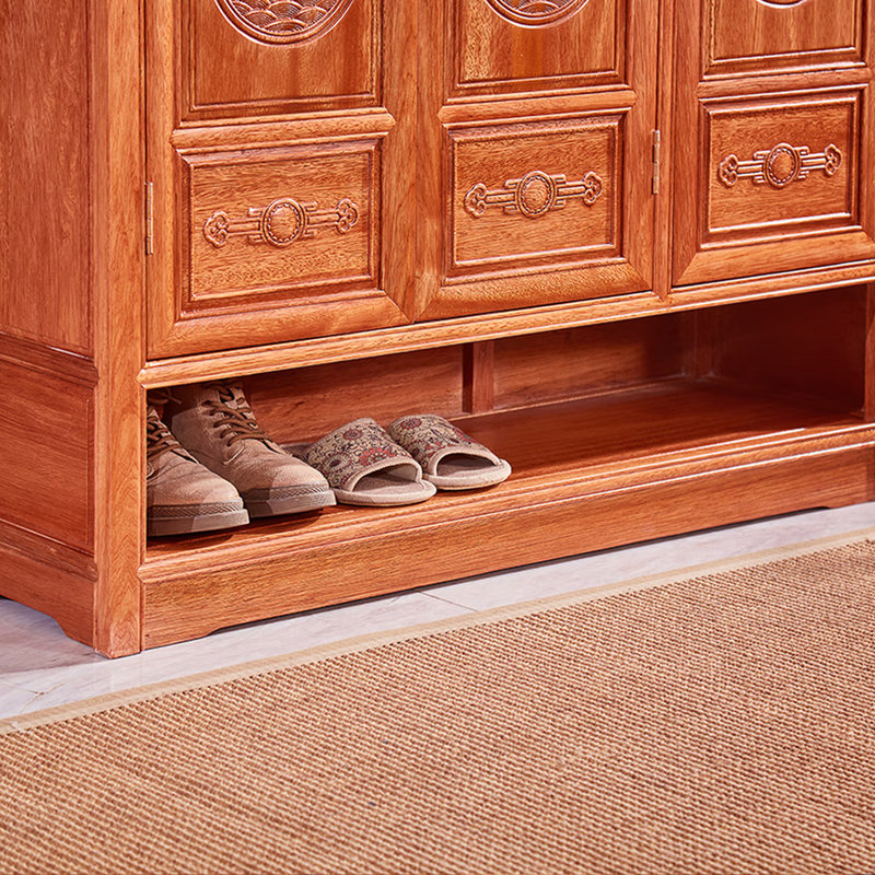 30 Pair Solid Wood Shoe Storage Cabinet