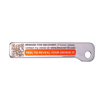 Mini étiquette d'identification en acier inoxydable