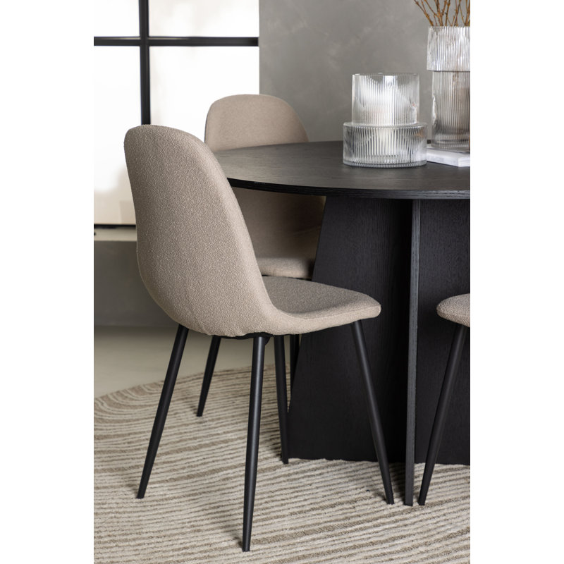 Alaniz 4 - Person Dining Set, Beige, Beige