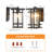 Aluminum Outdoor Wall Light with Seeded Glass, Weather-Resistant Exterior Wall Lantern for Porch, Patio, Garage & Entryway