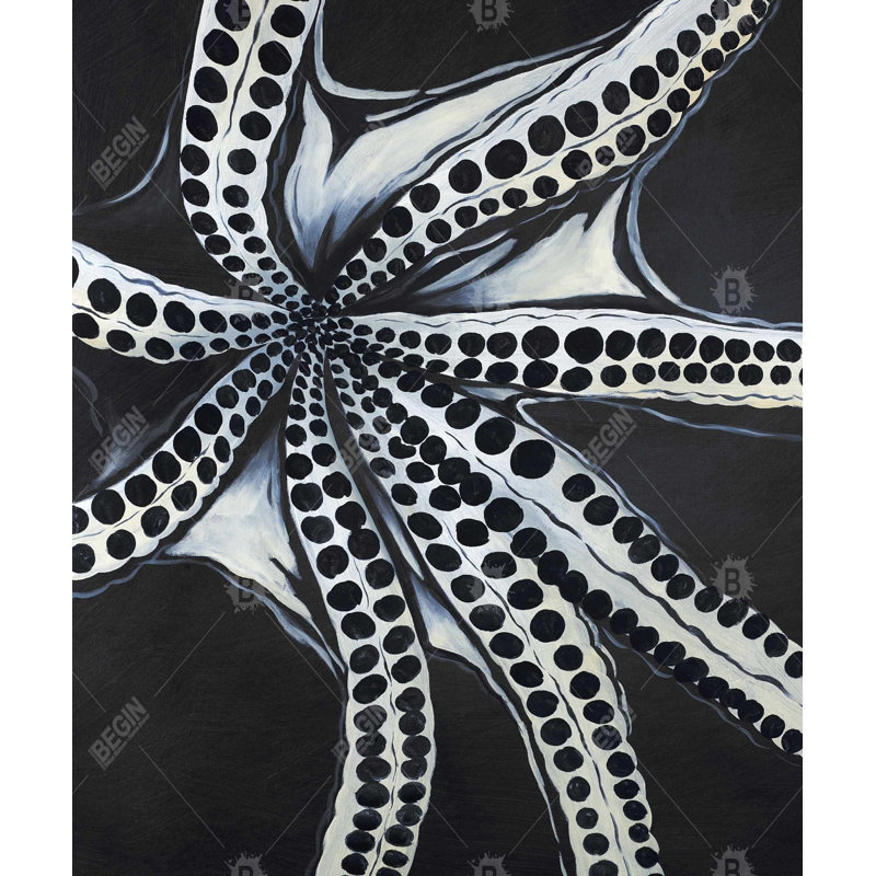 Art sur toile encadrée, "Large Octopus Tentacle"