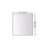 Miroir de salle de bain pour miroir de meuble-lavabo rectangulaire