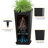 24" H Tall Planter Set of 2 -  Black Pot Planter Indoor and Outdoor Plants for Front Porch and Patio-435096083