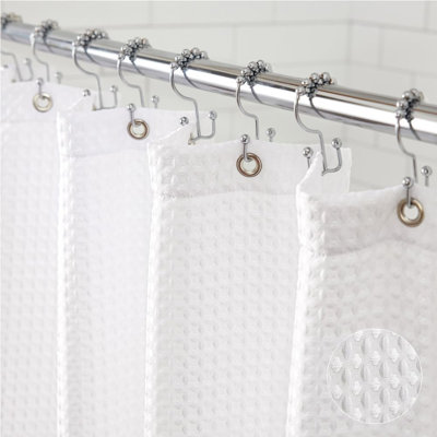Rideau de douche Premium Waffle Weave