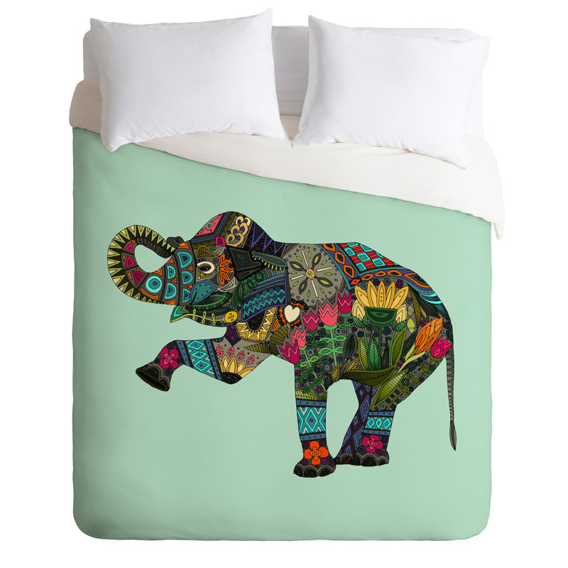 Ensemble de housse de couette Sharon Turner Elephant, Housse de couette pour très grand lit et 2 très 