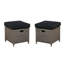 Wicker Outdoor Lounge Chair with Ottoman
