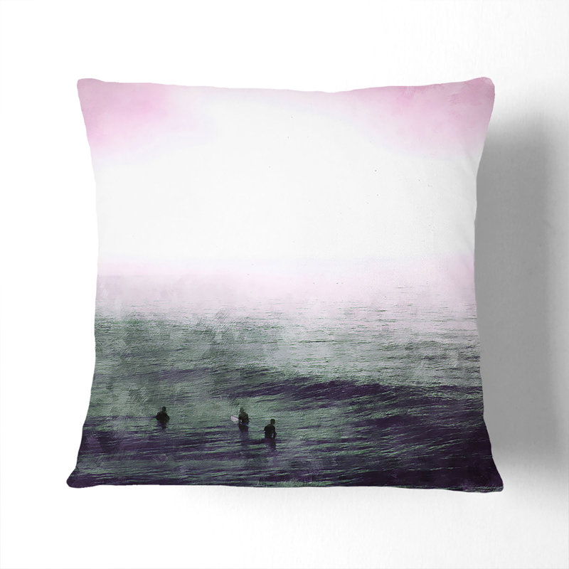 Square Throw Cushion, 40cm H x 40cm W x 15cm D, White
