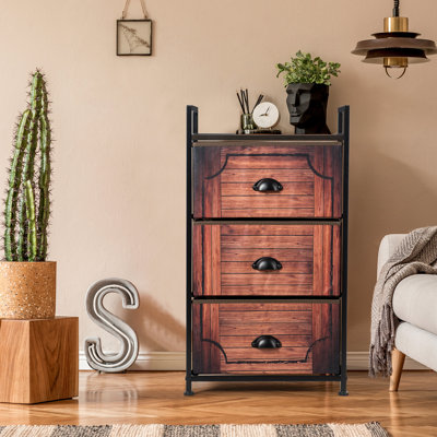 Behl Steel 45 cm W Chest of 3 Drawers