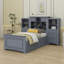 Lit plateforme avec armoire verticale et tiroirs tout-en-un-875720522