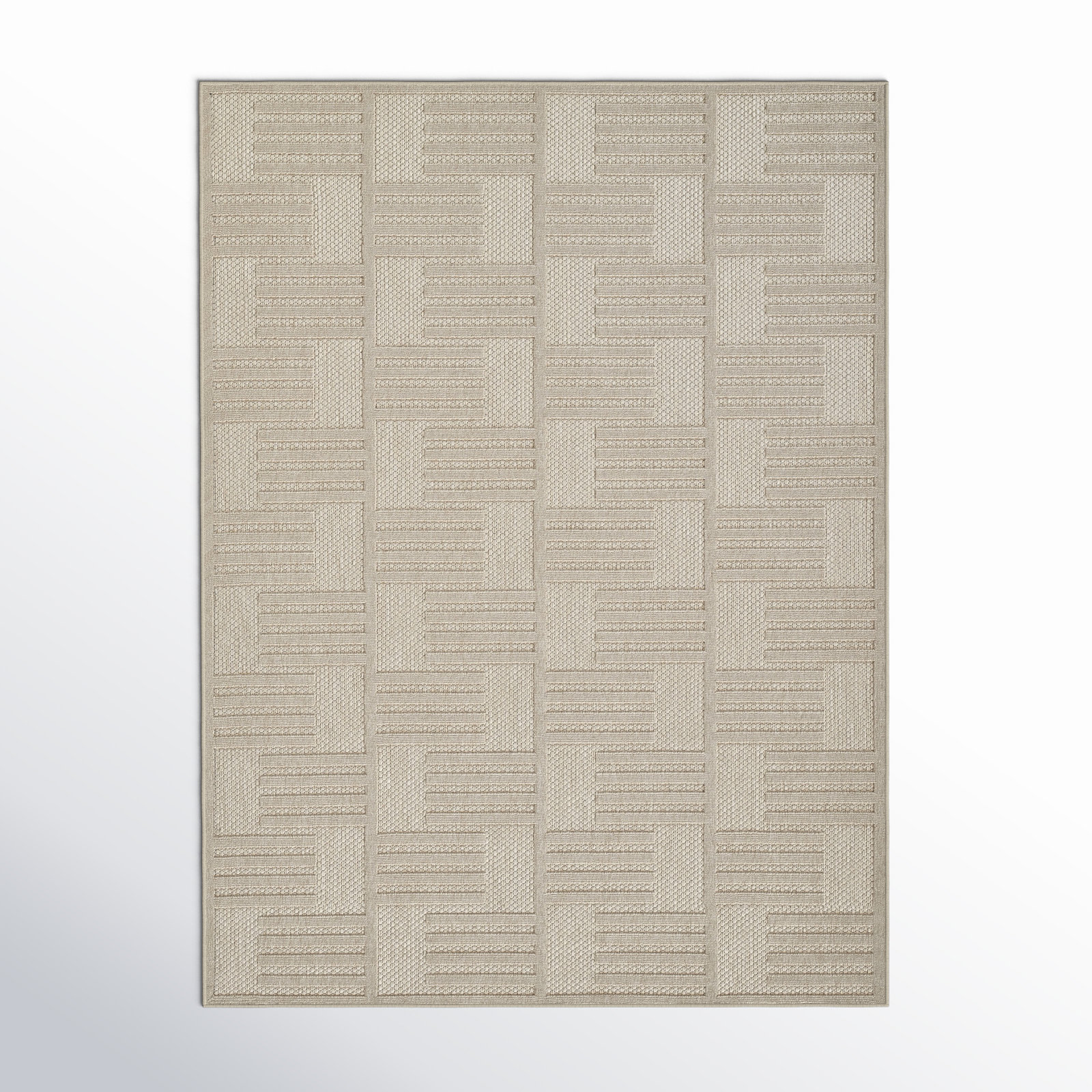 Trilby Beige Indoor/Outdoor Rug, Rectangle 9'3" x 12'6"