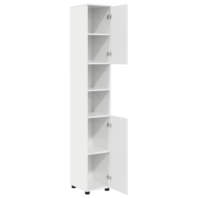 Bathroom Cabinet, High Gloss White