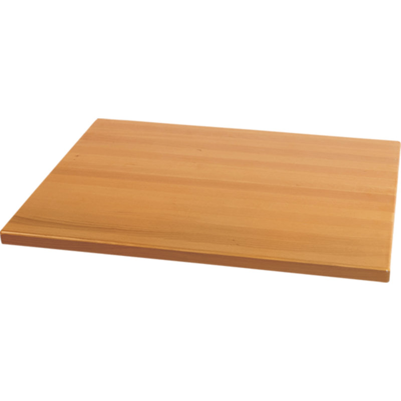 Plateau de table rectangulaire biseauté, Cerisier, P 36 po x L 36 po