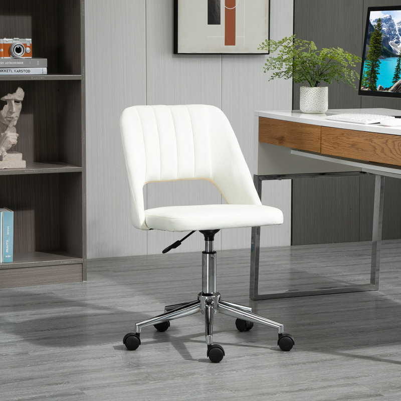 Chaise de bureau à domicile, Blanc crème