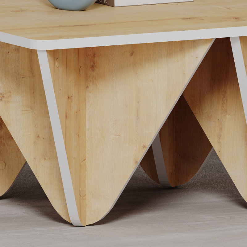 Haughton Coffee Table, Oak/White