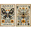 «Butterfly Bee Animal and Boho Floral Botanical Decor», reproduction d'art sur toile encadrée 2 pièces-99015873-99015870