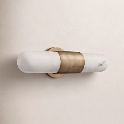 2 Light Frosted Dimmable LED Bath Bar