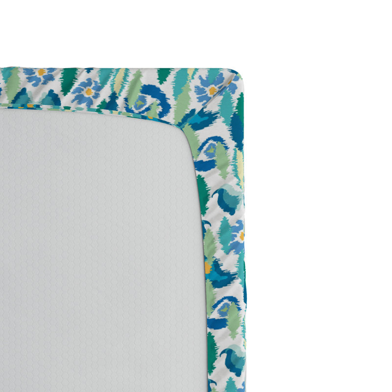 Microfiber Floral Fitted Sheet, Full Fitted Sheet