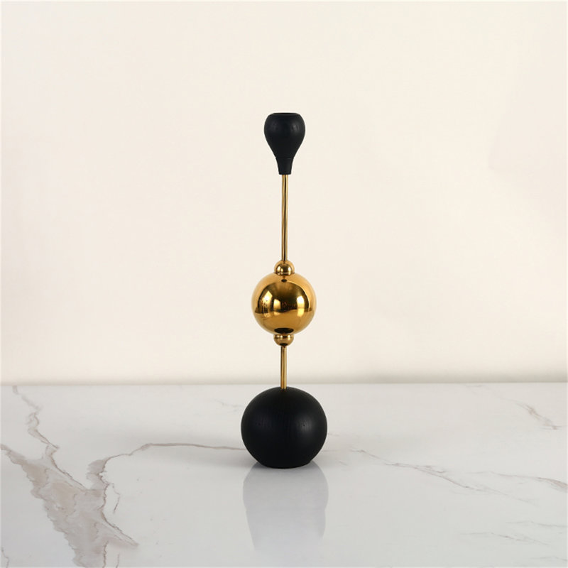 Metal Tabletop Candlestick, 12.99" H x 3.15" W x 3.15" D